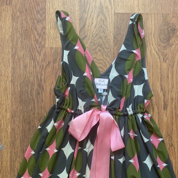 Polka Dot Ribbon Dress - Picture 2 of 7